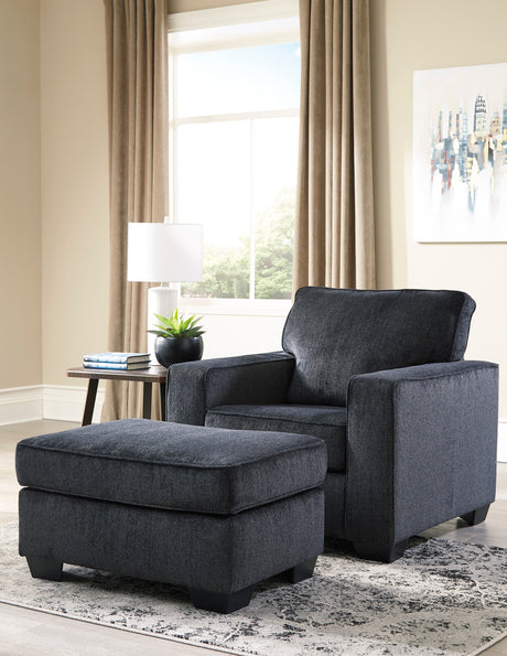 STELLAR Dark Gray 34" x 24" Ottoman