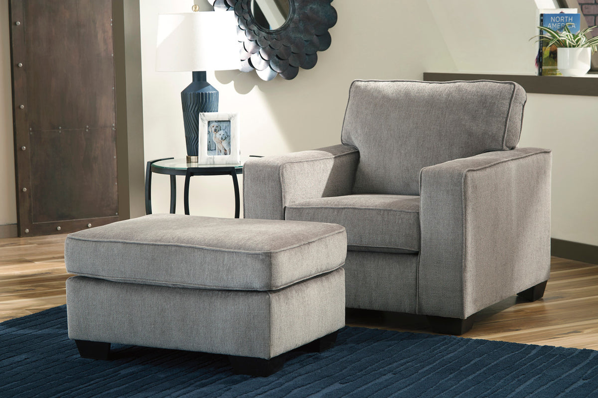 STELLAR Nickel 34" x 24" Ottoman