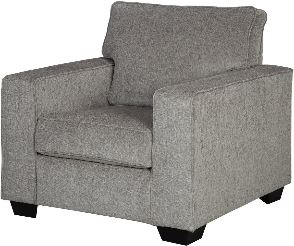 STELLAR Nickel Gray 38" Wide Arm Chair