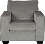 STELLAR Nickel Gray 38" Wide Arm Chair