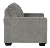 STELLAR Nickel 38" Wide Arm Chair & Ottoman