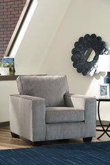 STELLAR Nickel Gray 38" Wide Arm Chair
