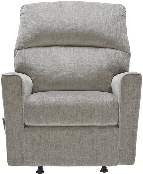 STELLAR Nickel 34" Wide x 40" Height Rocker Recliner