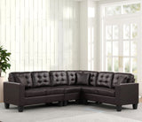 STEWART Brown 107" Wide Reversible Sectional (RTA)