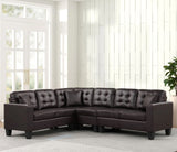 STEWART Brown 107" Wide Reversible Sectional (RTA)