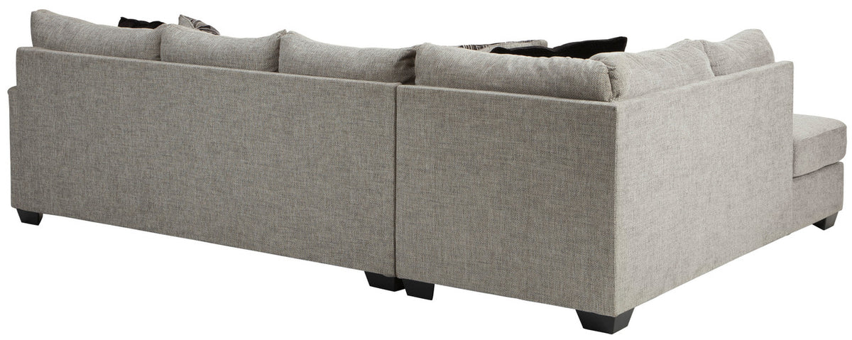 STOVALL Beige Gray 125" Wide Double Chaise Sectional