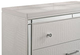 STRADA White Alligator Texture 39" Wide Chest