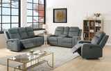 STRIKEOUT Gray Reclining Sofa & Loveseat