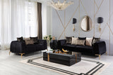 STUTZ Black Luxury Sofa & Loveseat *Closeout
