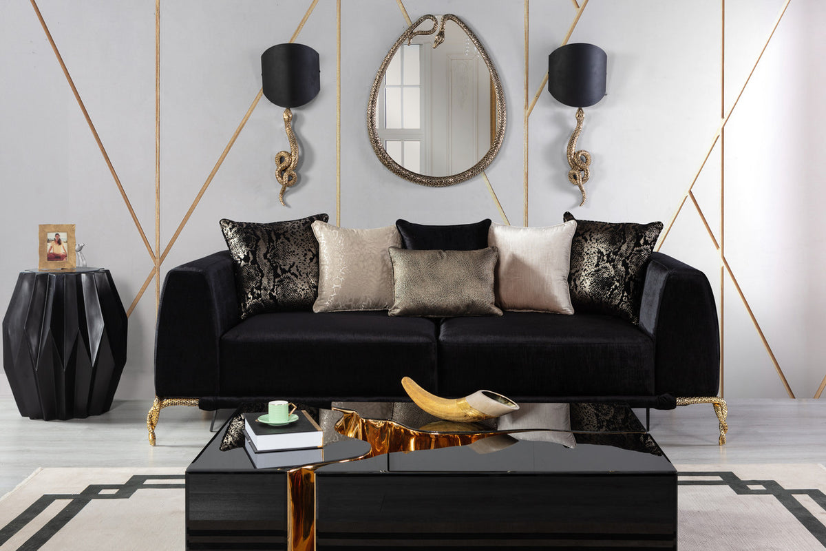 STUTZ Black Luxury Sofa & Loveseat *Closeout