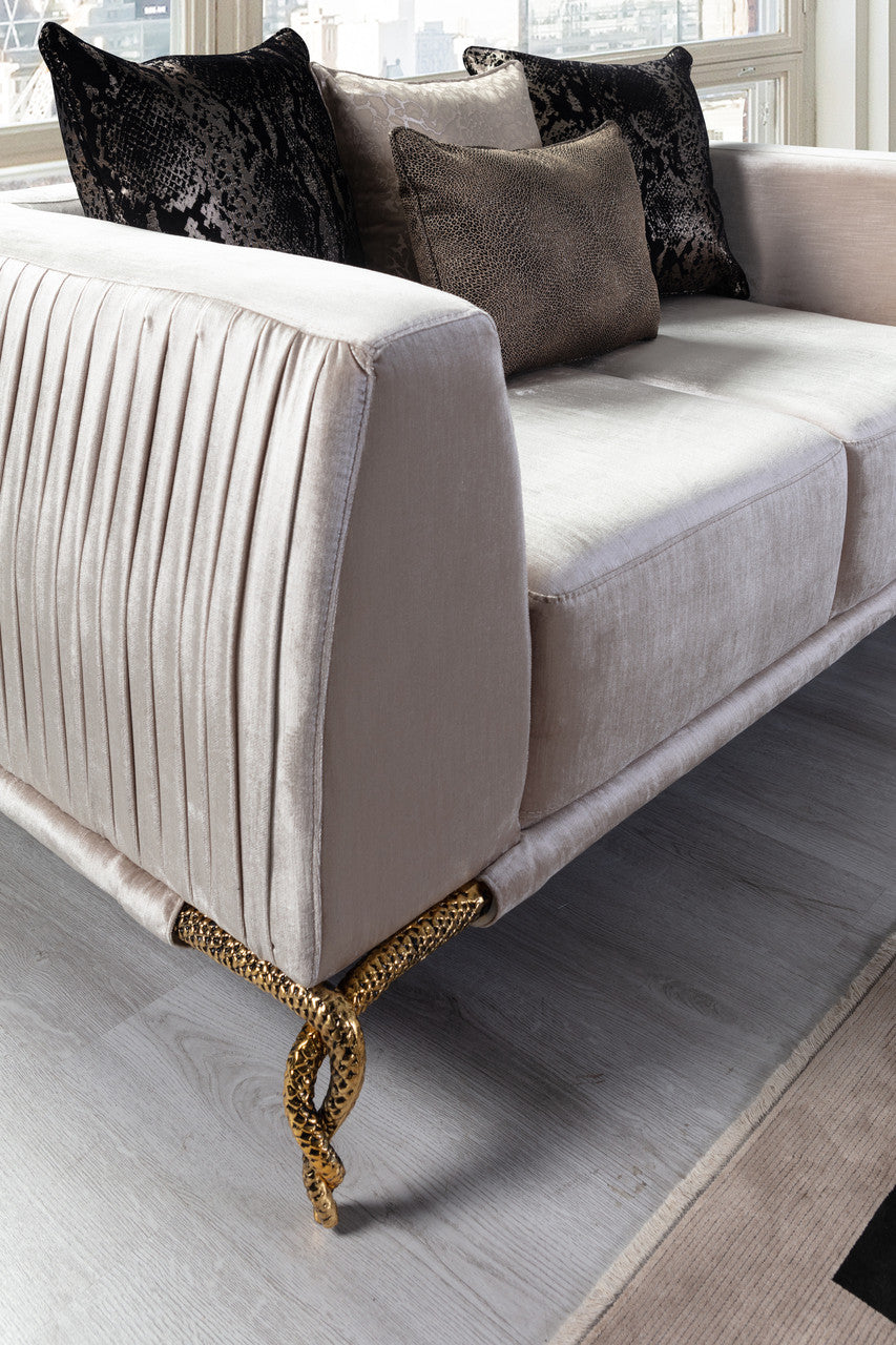 STUTZ Ivory Luxury Sofa & Loveseat  *Closeout