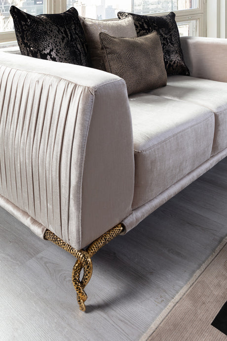 STUTZ Ivory Luxury Sofa & Loveseat  *Closeout