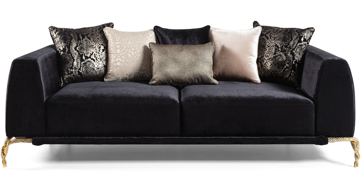 STUTZ Black Luxury Sofa & Loveseat *Closeout