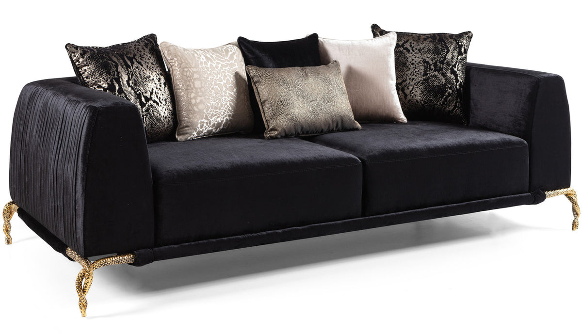 STUTZ Black Luxury Sofa & Loveseat *Closeout