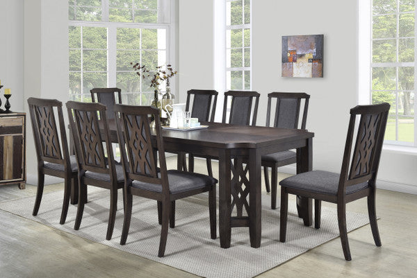 Sumatra Antique Grey 9 Piece Dining Set