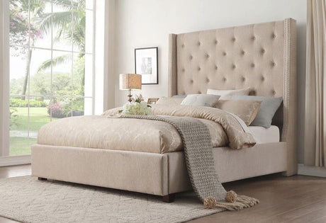 SAMARA Beige Storage Bed