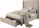 SAMARA Beige Storage Bed
