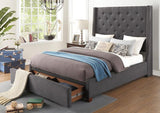 SAMARA Gray Storage Bed