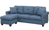 Sanders Blue 86" Wide Reversible Sectional