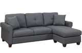 Sanders Gray 86" Wide Reversible Sectional