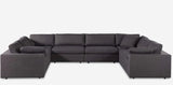 SANDRA 8 Piece 158" Wide Smoke Modular Sectional