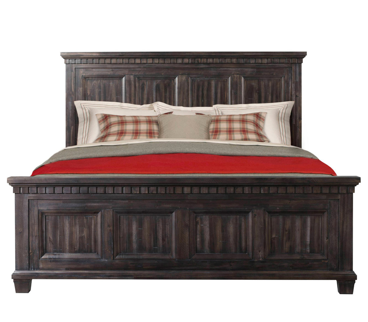 Santa Fe Weathered Grey/Oak finish 6-PC Bedroom Set
