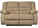 SARGE Mocha 63" Wide Reclining Loveseat