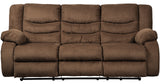 SARGE Chocolate 87" Wide Reclining Sofa