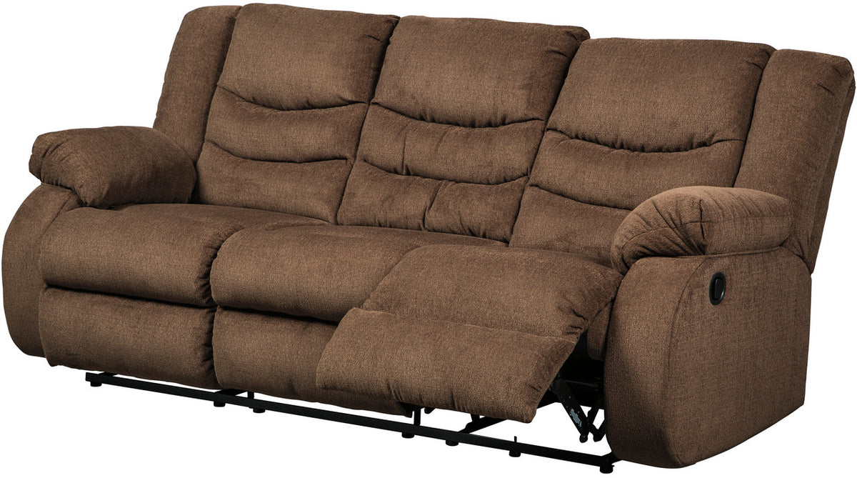 SARGE Chocolate 87" Wide Reclining Sofa