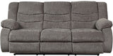 SARGE Gray 87" Wide Reclining Sofa