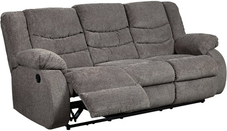 SARGE Gray 87" Wide Reclining Sofa