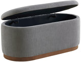 SCARLETT Gray Storage Bench