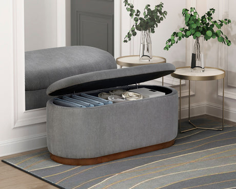 SCARLETT Gray Storage Bench