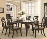 Shirley Dark Brown 7 Pc Dining Set