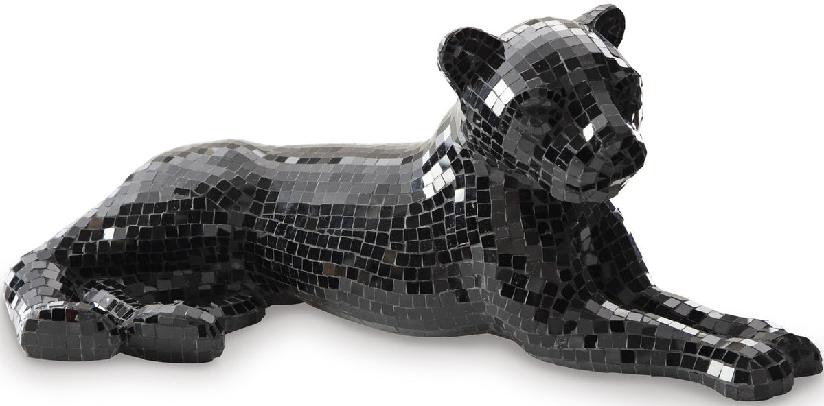 SILAS 25" Wide Black Panther Sculpture