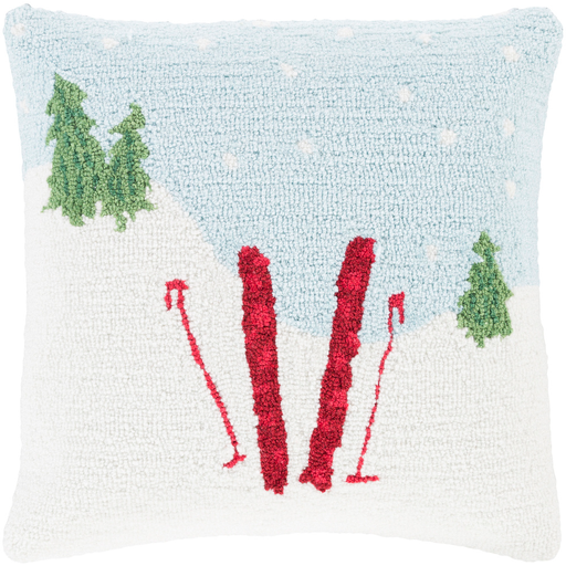 Designer Snow Throw Pillow
