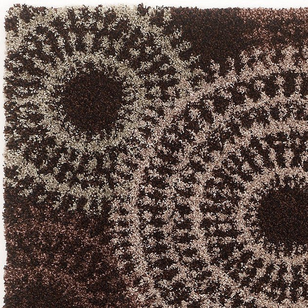 SPARKLE Brown Multi 5' x 8' Shag Rug
