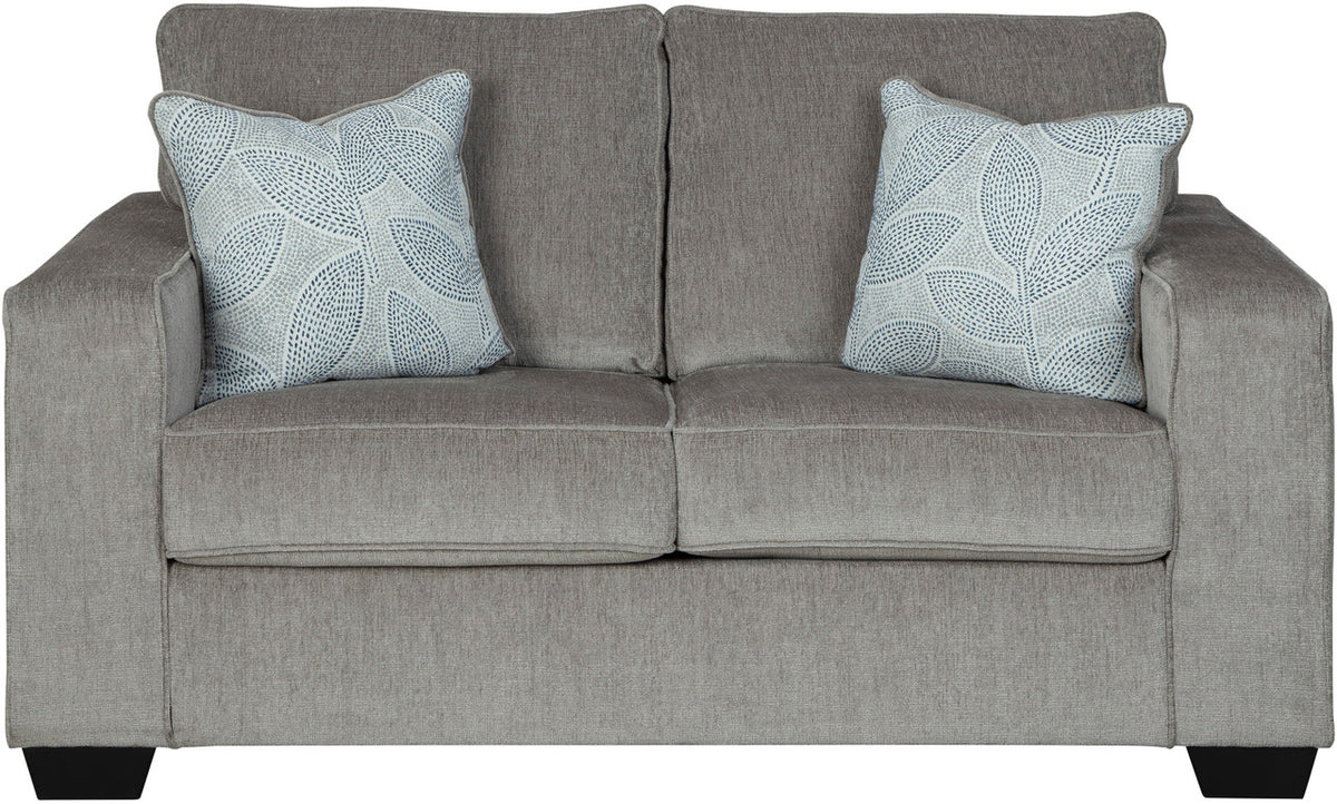 STELLAR Nickel Gray Sofa & Loveseat