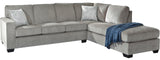 STELLAR Nickel 112" Wide Sectional