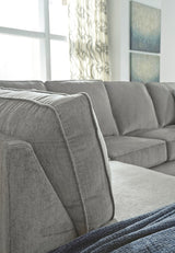 STELLAR Nickel 112" Wide Sectional