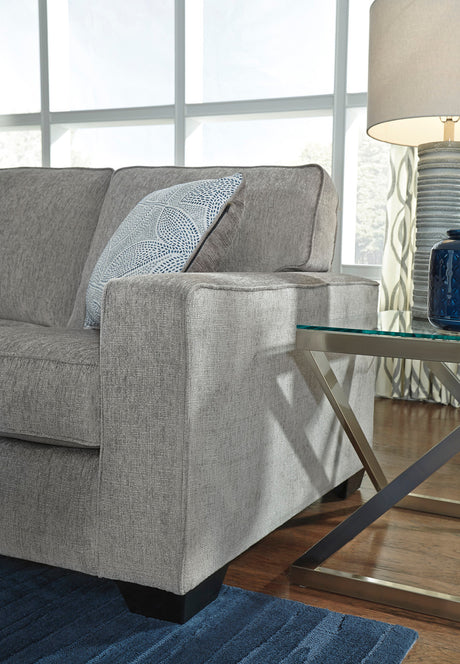 STELLAR Nickel 112" Wide Queen Sleeper Sectional