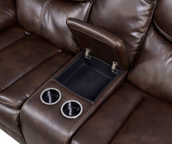 Stevan Brown 123" Wide Reclining Sectional
