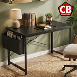 KESNER Black 32" Wide x 20" Depth Desk with Storage (RTA)