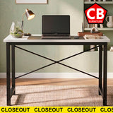 TAZIO White & Black 31" x 20" Desk (RTA)