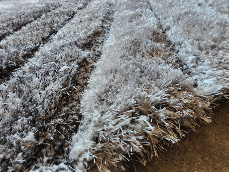 TIMBERVIEW Gray 5' x 8' Shaggy 3D Area Rug
