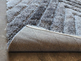 TIMBERVIEW Gray 5' x 8' Shaggy 3D Area Rug