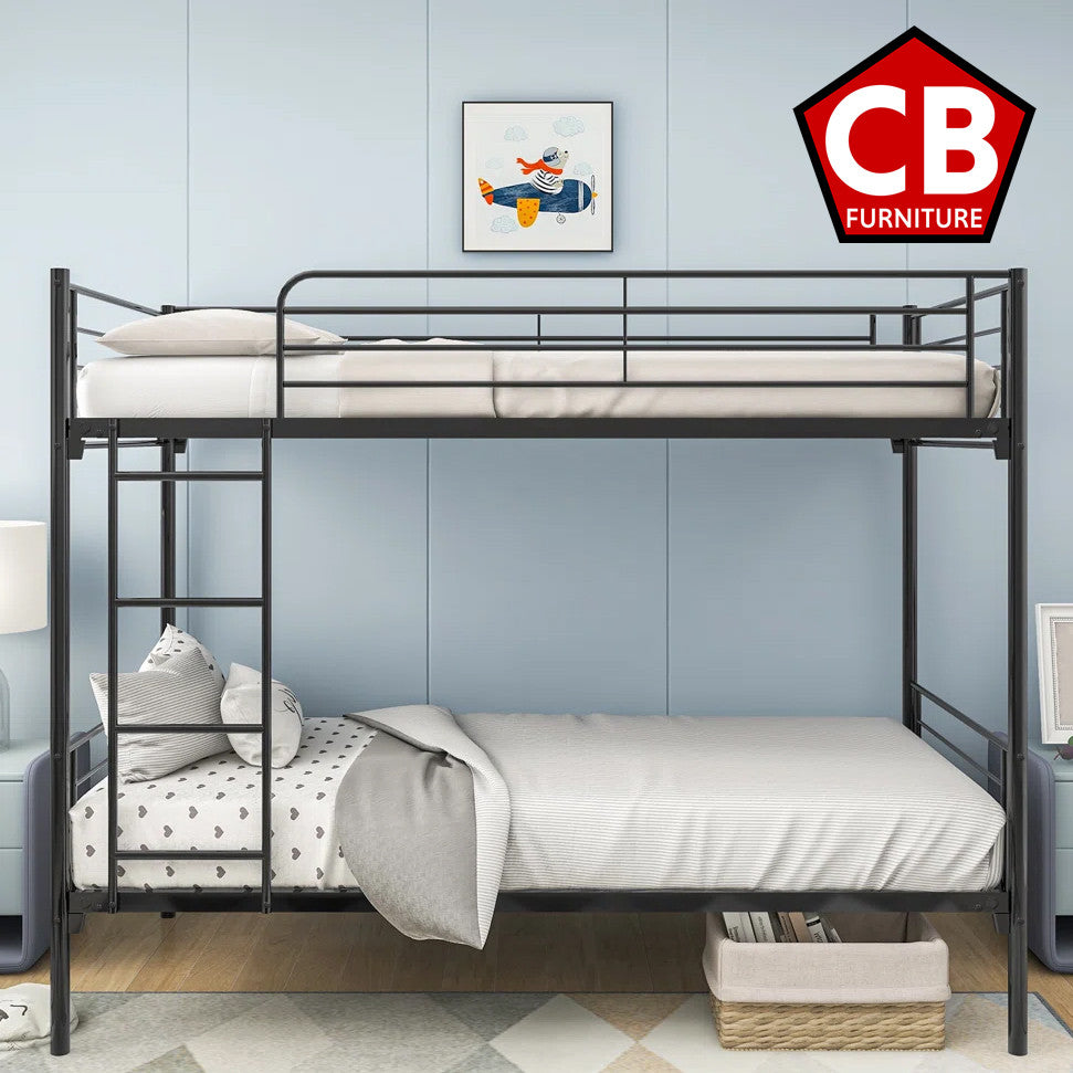 TIMMY Black 79" x 42" Twin Platform Bunkbed