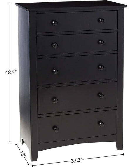 LUKAH Black Bedroom Set