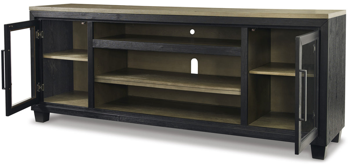 TOLAR Black 83" Wide x 33" Height TV Stand