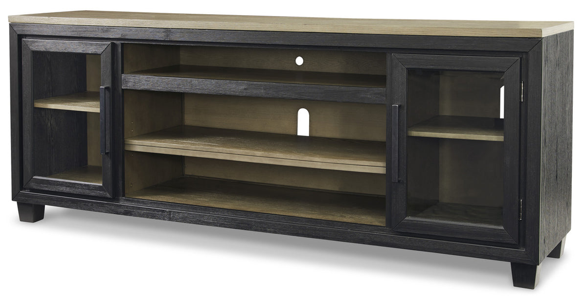 TOLAR Black 83" Wide x 33" Height TV Stand